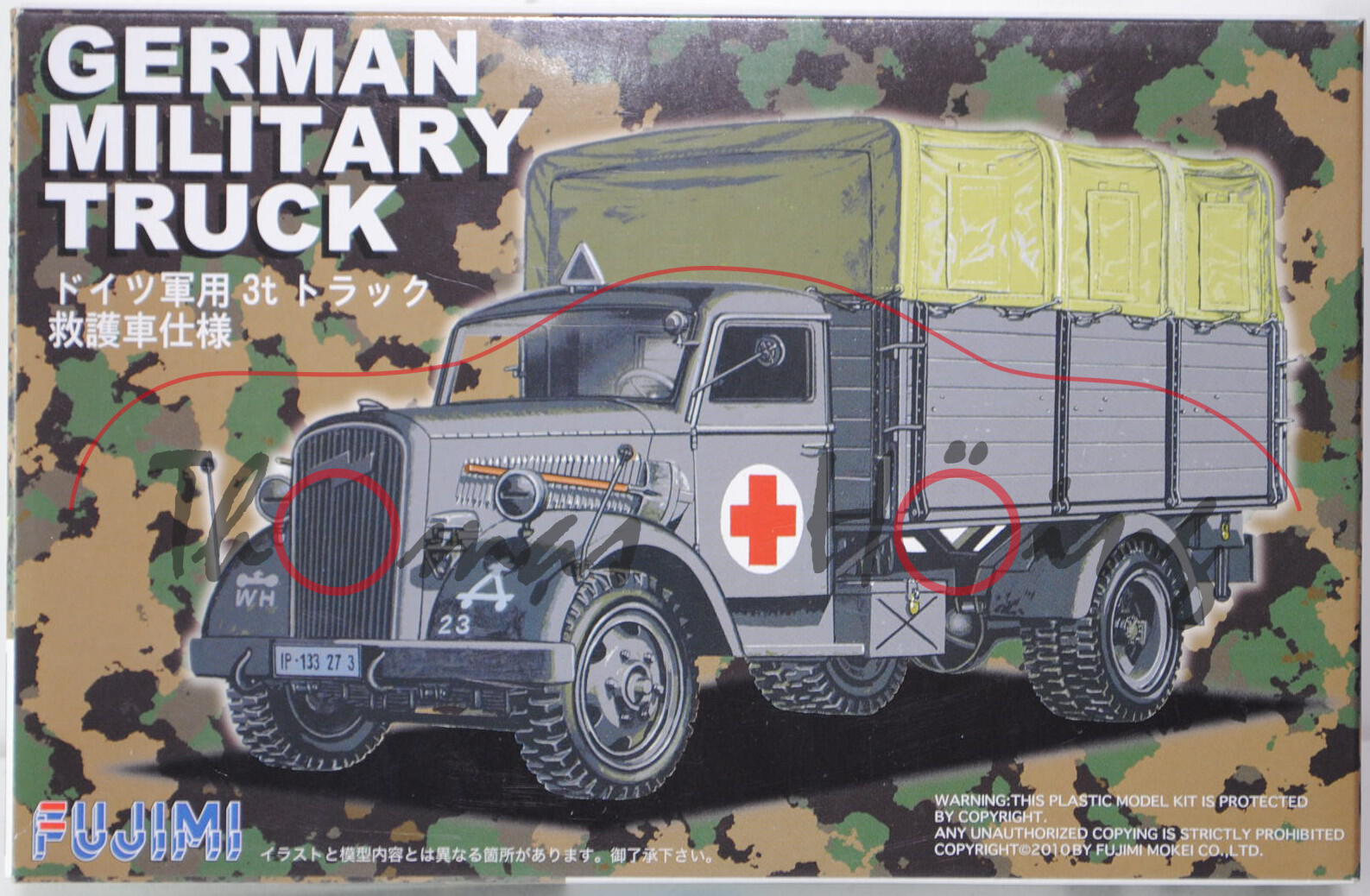 3t Einheits-LKW Opel Blitz 3,6-36 German Military Truck, Modell 1940-1944, Sanitäts- / Ambulance-LKW