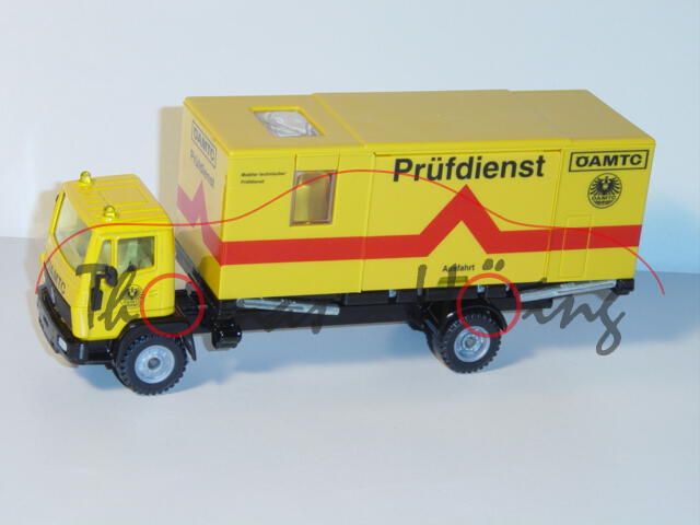 03800 A Mercedes LN-2 Prüfdienst, signalgelb/schwarz, Prüfdienst ÖAMTC, LKW12, L15