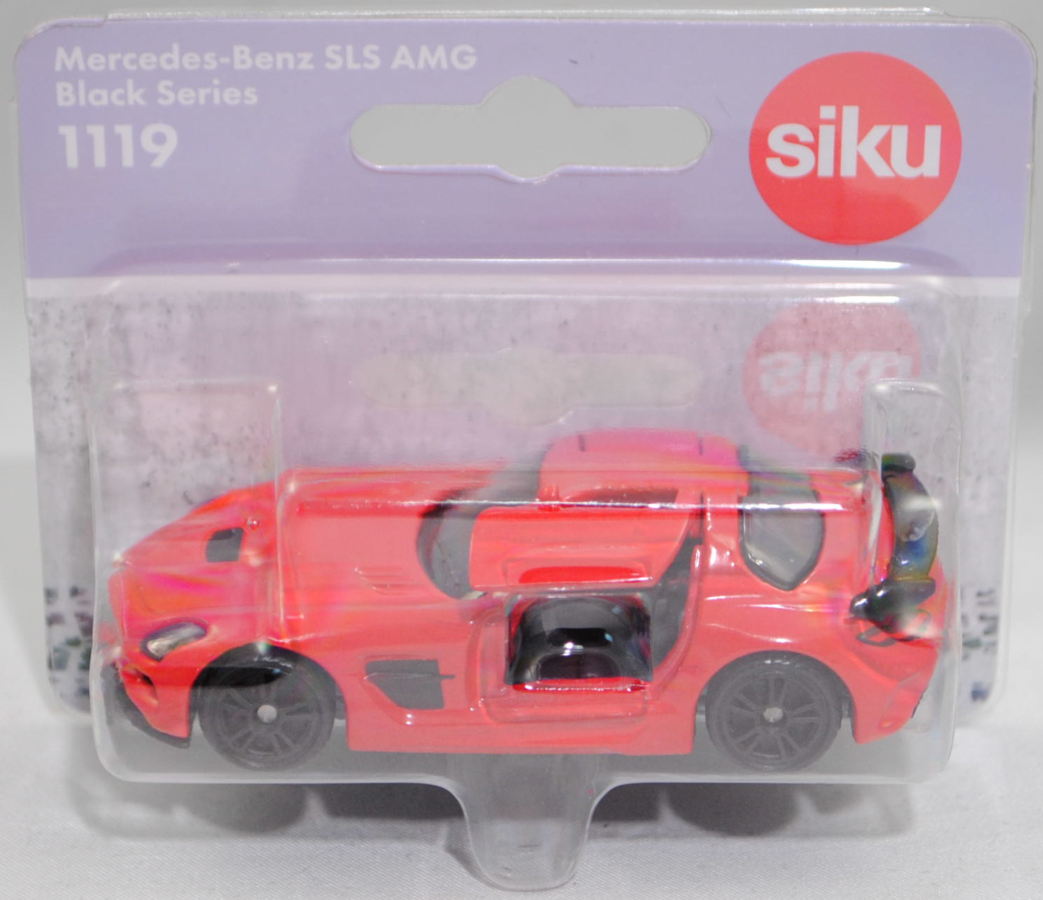 00000 Mercedes-Benz SLS AMG Coupé Black Series (1. Generation, C 197, Baumuster 197.377 mit Code P98, Modell 2013-2013), hell-verkehrsrot, SIKU SUPER, ca. 1:58, P29f