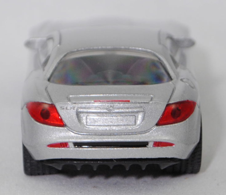 00000 Mercedes-Benz SLR McLaren (1. Generation, C 199, Modell 2004-2008), silbergraumetallic, Bpr. 1004, B25a / B25b silbergrau, SIKU SUPER, 1:55, m