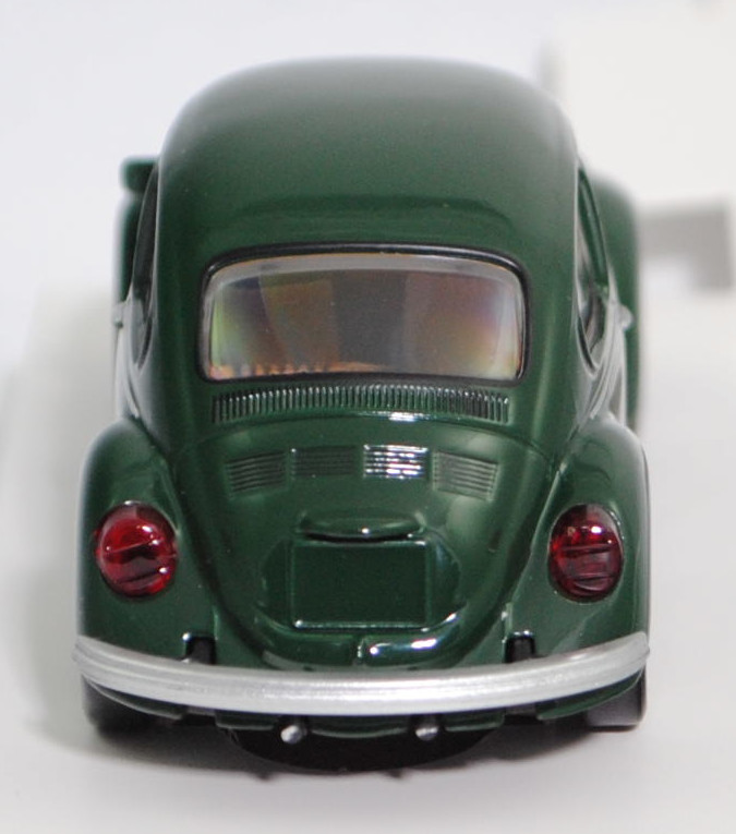 VW Käfer / Coccinelle 1303 Limousine (1. Generation, Typ 11 Modell 111, Modell 1972-1974, Baujahr 1973), moosgrün, innen hell-braunbeige, Norev Jet-car, 1:43, mb