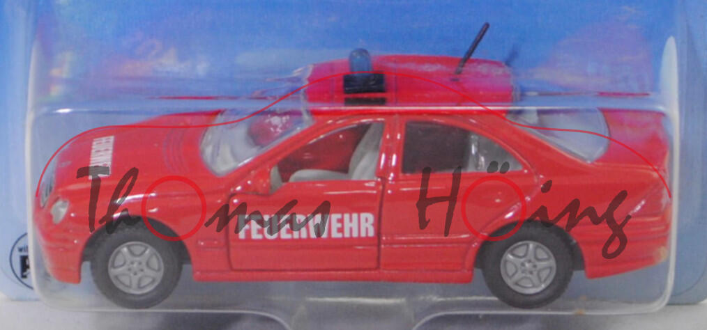 00001 Mercedes-Benz C 320 »AVANTGARDE« (W 203, Modell 2000-2004) Feuerwehr-Einsatzleitwagen, rot, FEUERWEHR, SIKU, 1:55, P28a