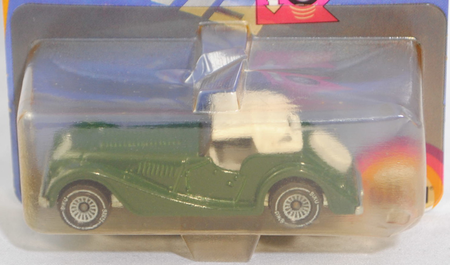 00600 GB Morgan Plus 8 3.5 V8 (1. Generation, Modell 1981-1987), hell-moosgrün (british racing green), innen weiß, ohne CE-Zeichen, B4, SIKU SUPER, 1:52, P21 (Limited Edition)