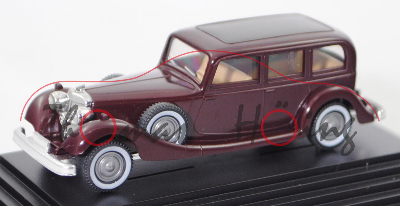 Horch 850 (Typ viertürige Pullman-Limousine, Mod. 35-37), braun, Audi Tag Zwickau/2004, Wiking, 1:87