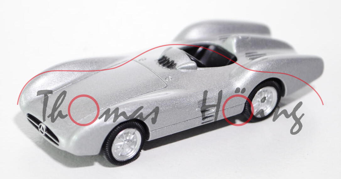 Mercedes-Benz W 196 R Stromlinie, Modell 1954, silber, 1:64, Norev