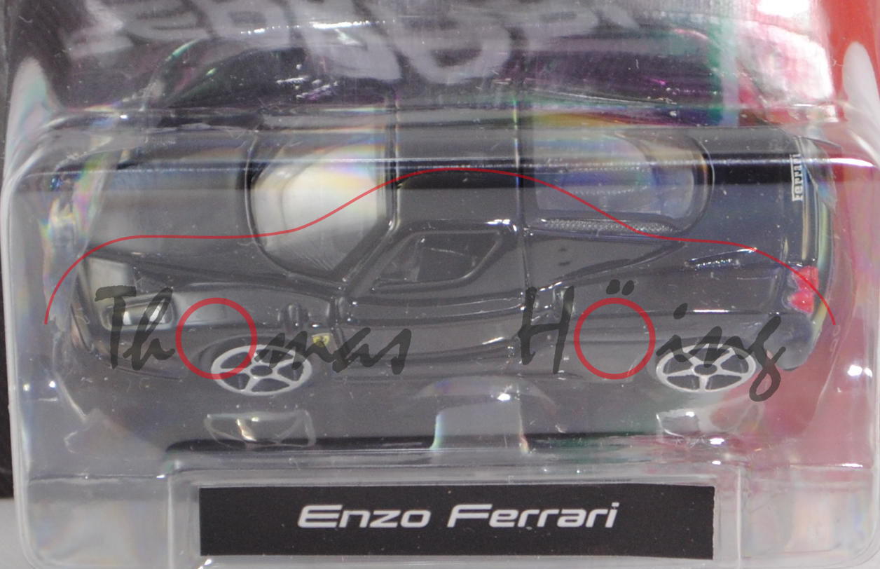 Ferrari Enzo Ferrari (Modell 2002-2004), schwarz, Bburago FERRARI RACE & PLAY, 1:64er Serie, Blister