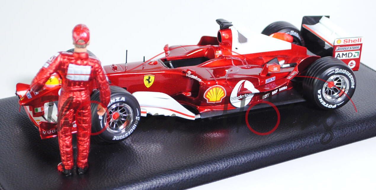 Ferrari F2004, rubinrotmetallic/reinweiß, Team Scuderia Ferrari Marlboro (1. Platz), Fahrer: Michael