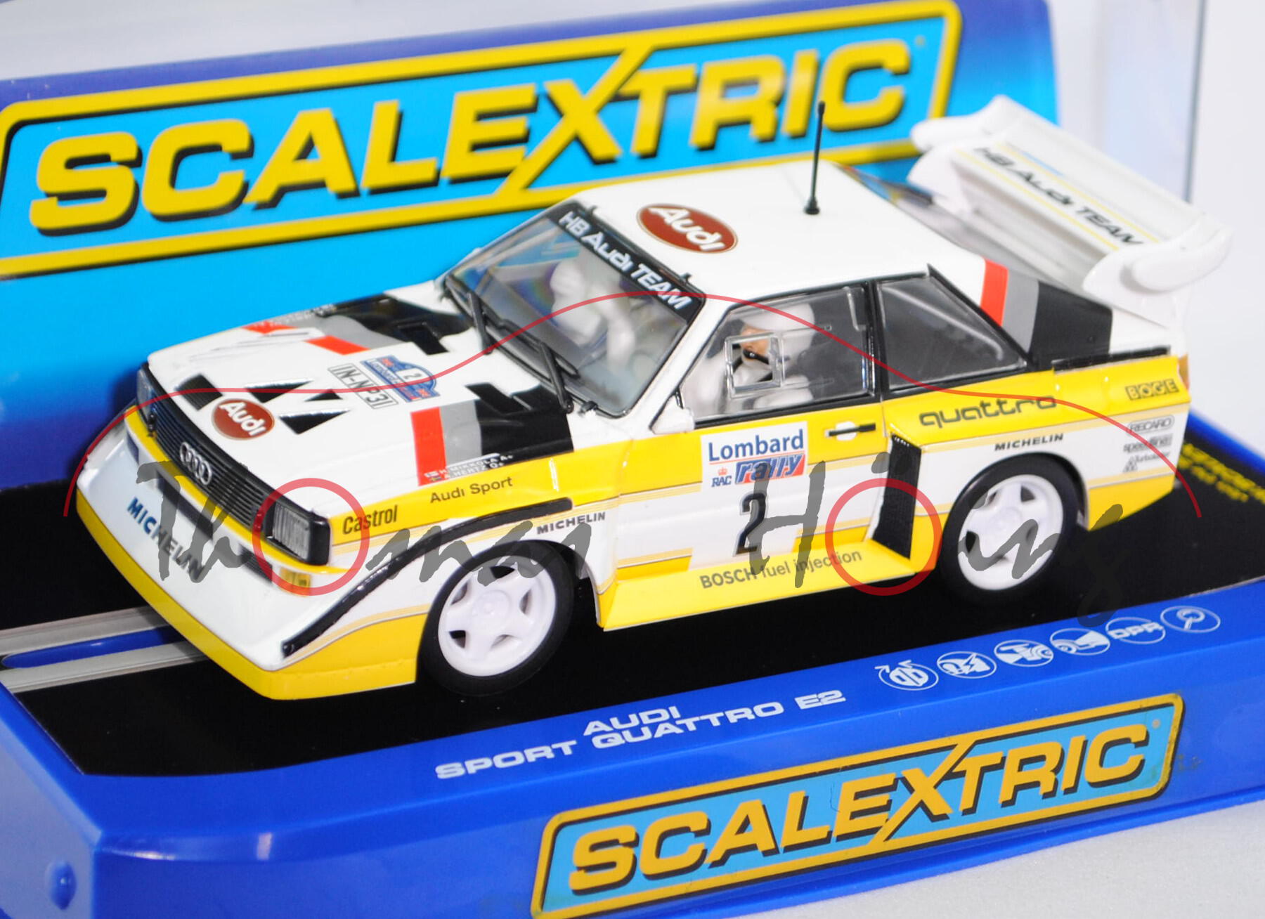 Audi Sport Quattro S1 E2 Gruppe B (Typ 85Q, Modell 1984-1986), alpinweiß, Rallye RAC 1985 (24.-28.11