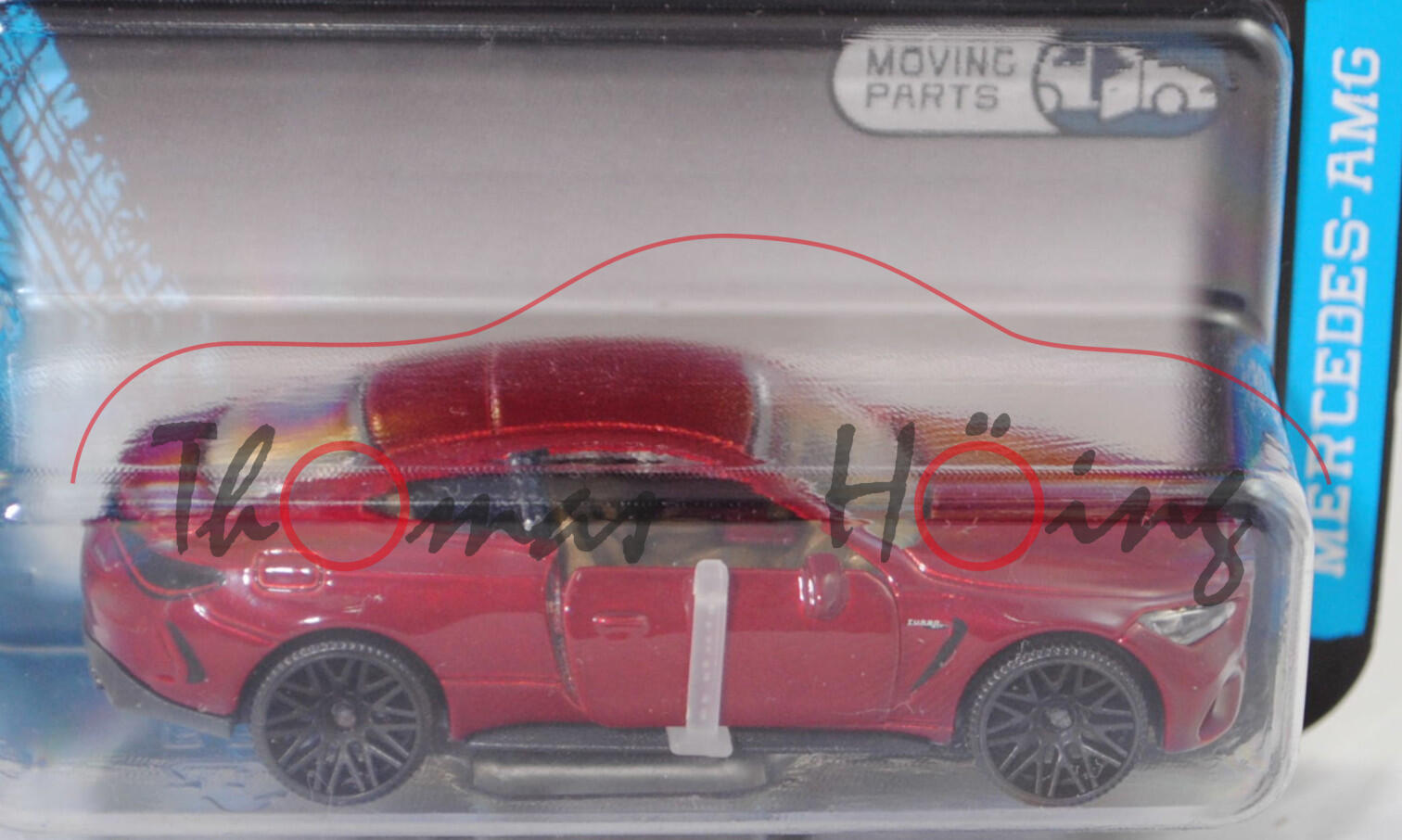 Mercedes-AMG CLE 53 4Matic+ Coupé Premium (1. Generation, C 236, Modell 2023-) (Nr. 232Q), patagonienrot metallic, majorette, 1:66, Blister (MERCEDES-AMG PREMIUM CARS)