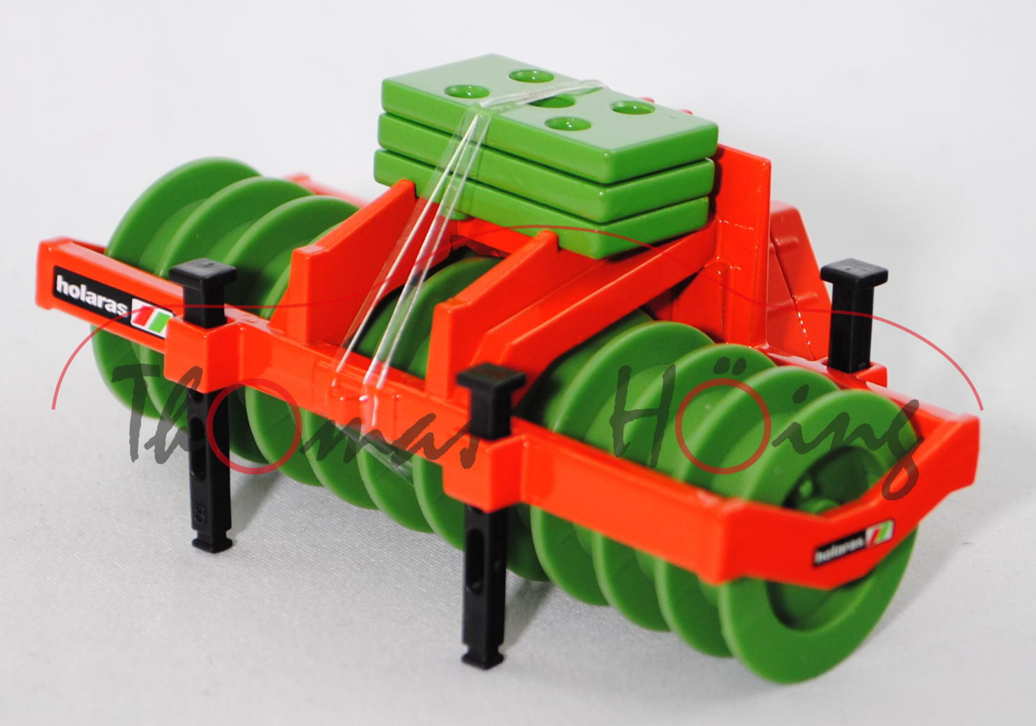 00000 Holaras Silowalze - STEGO 285-PRO, hell-blutorange/maigrün, holaras, SIKU FARMER, 1:32, L17mpK