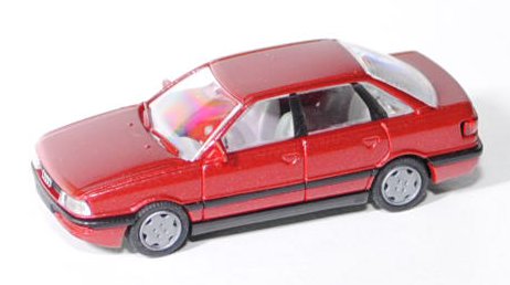 Audi 90 (Typ 89 / B3), Mj. 1987-1992, purpurrotmetallic, Rietze, 1:87, mb