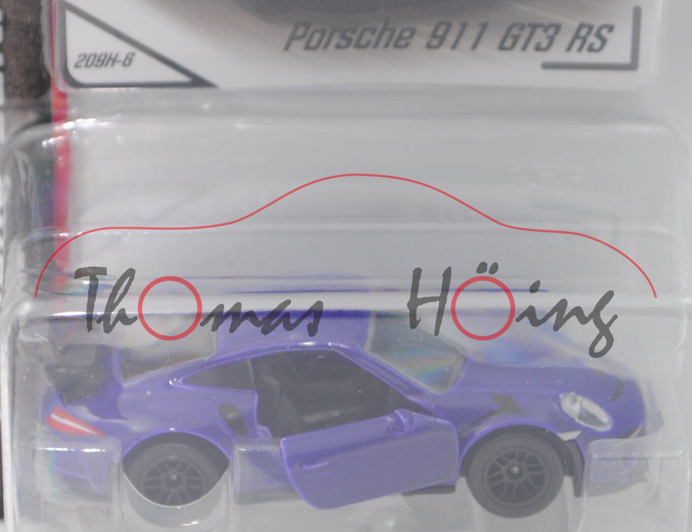 Porsche 911 GT3 RS (Typ 991.1, 4. RS-Generation, Modell 2015-2017), violett, majorette, ca. 1:59, mb