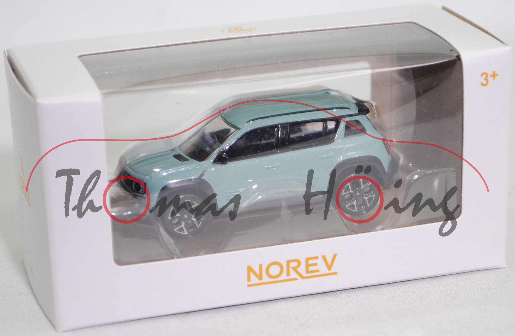 Renault 4 E-Tech elektrisch Techno 150 Comfort Range (Modell 2025-), Karosserie hauts-de-France-grün metallic, Norev, 1:64, mb