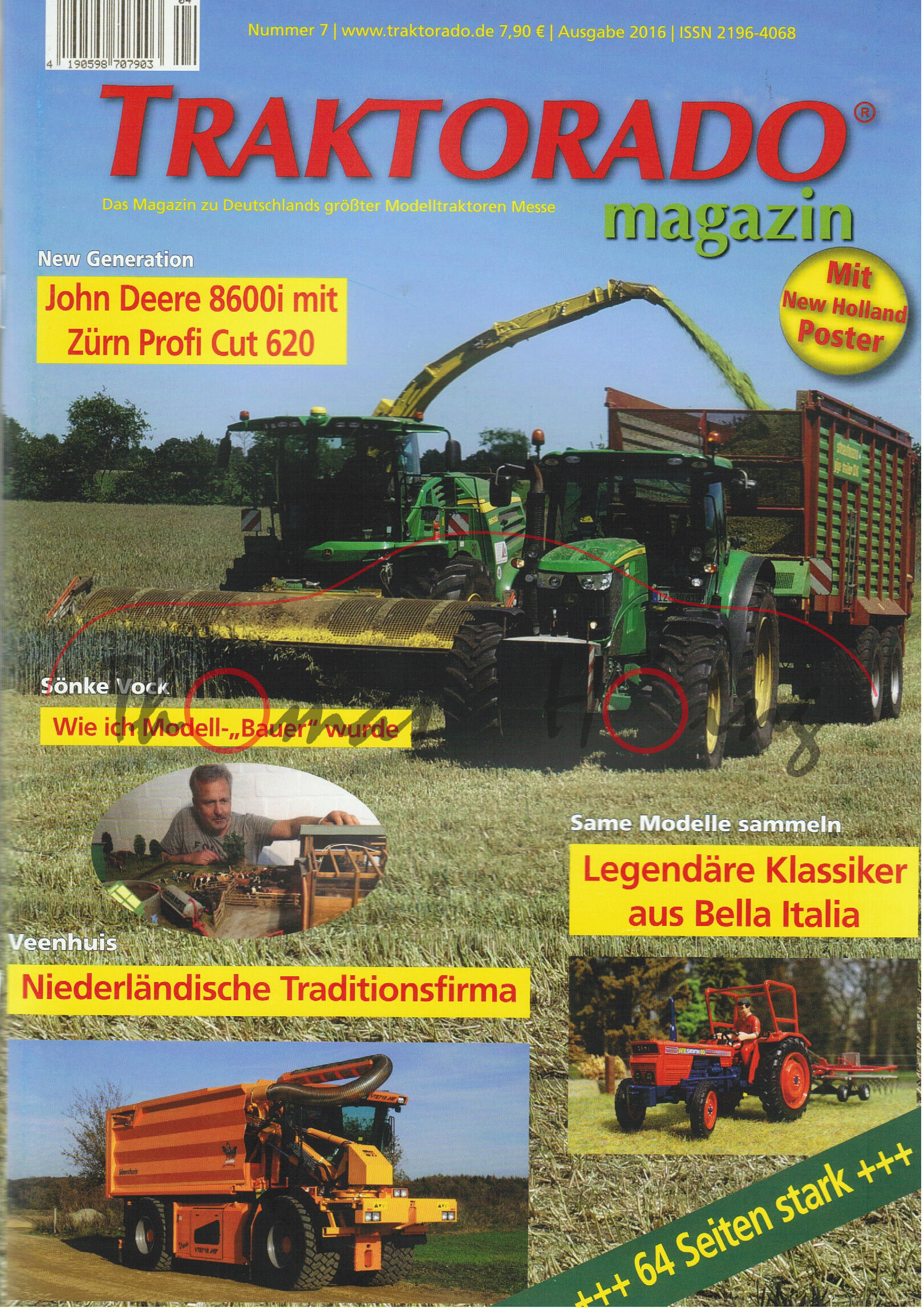 TRAKTORADO® Magazin, Nummer 7, Ausgabe 2016, Hanomag und SAME Modelle, ZETOR Gallery, ROPA Feldtag,