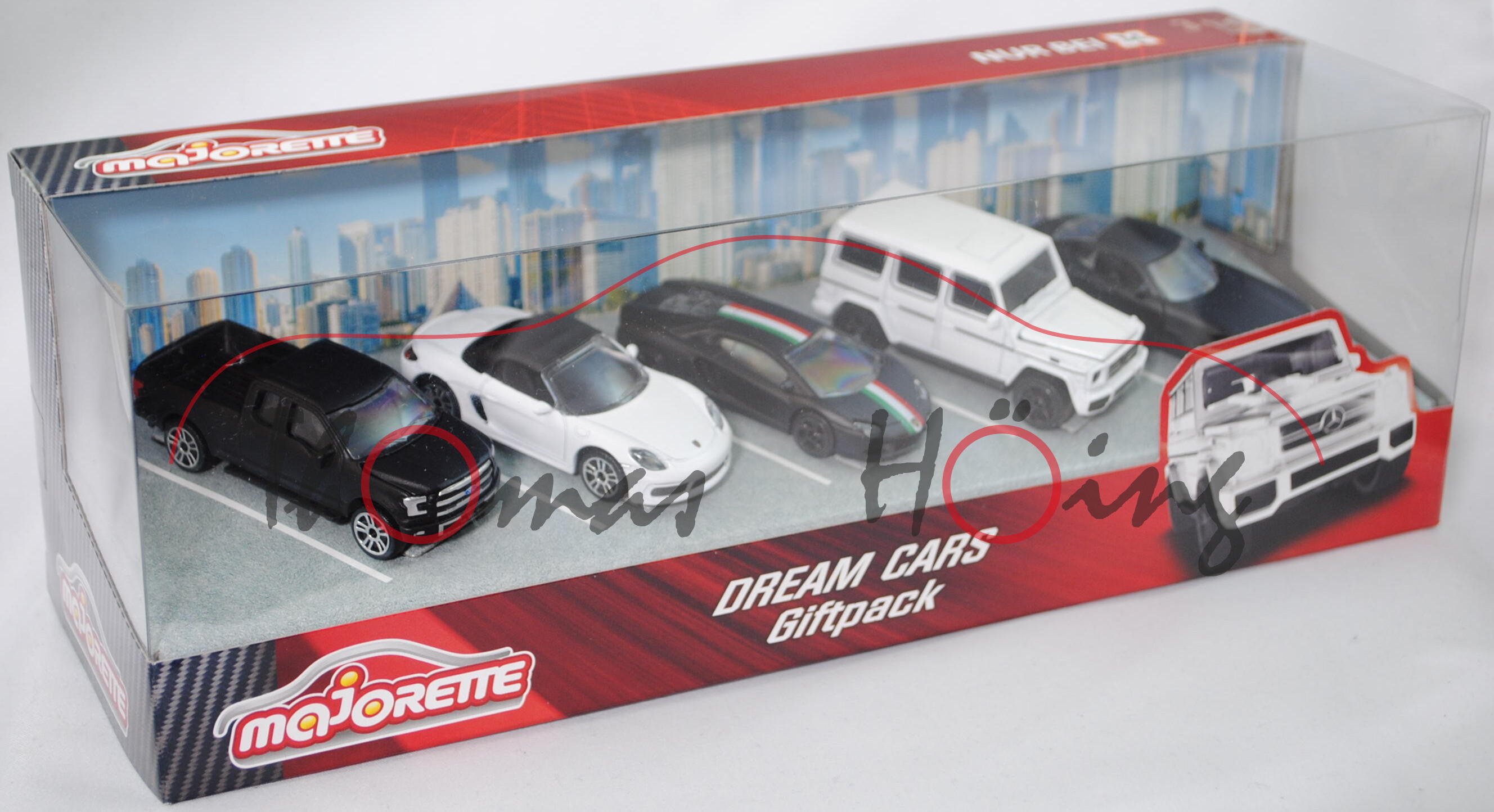 Dream Cars Giftpack: Ford F-150; Porsche 718 Boxster; Lambo Aventador; MB-AMG G 63; MB-AMG GT, mb