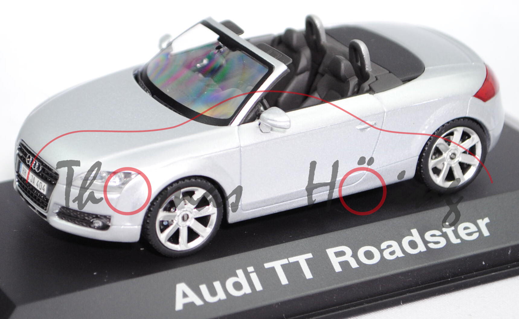 Audi TT Roadster 3.2 quattro (2. Gen., Typ 8J, Modell 2006-2010), lichtsilber metallic, Schuco, 1:43