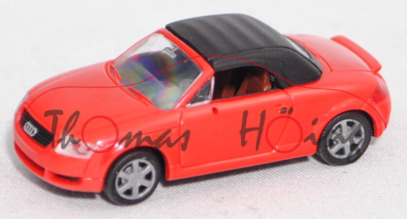 Audi TT Roadster 1.8 T quattro (8N, Facelift 2000, Modell 00-06) mit Soft-Top, rot, Rietze, 1:87, mb