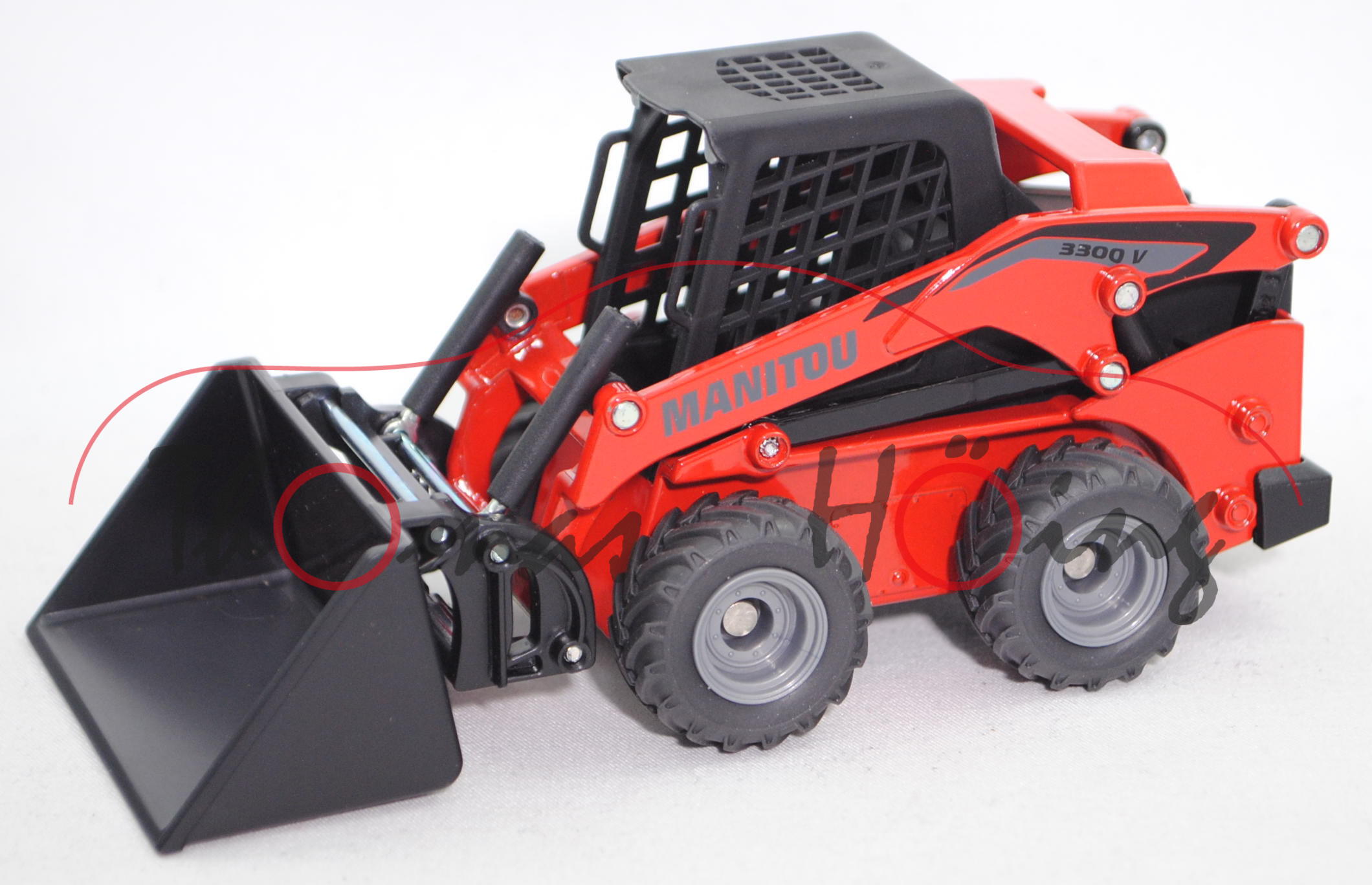 00000 Manitou 3300V NTX:2 Kompaktlader (Modell 2018-), schwarz/rot, SIKU FARMER, 1:32, L17mpK