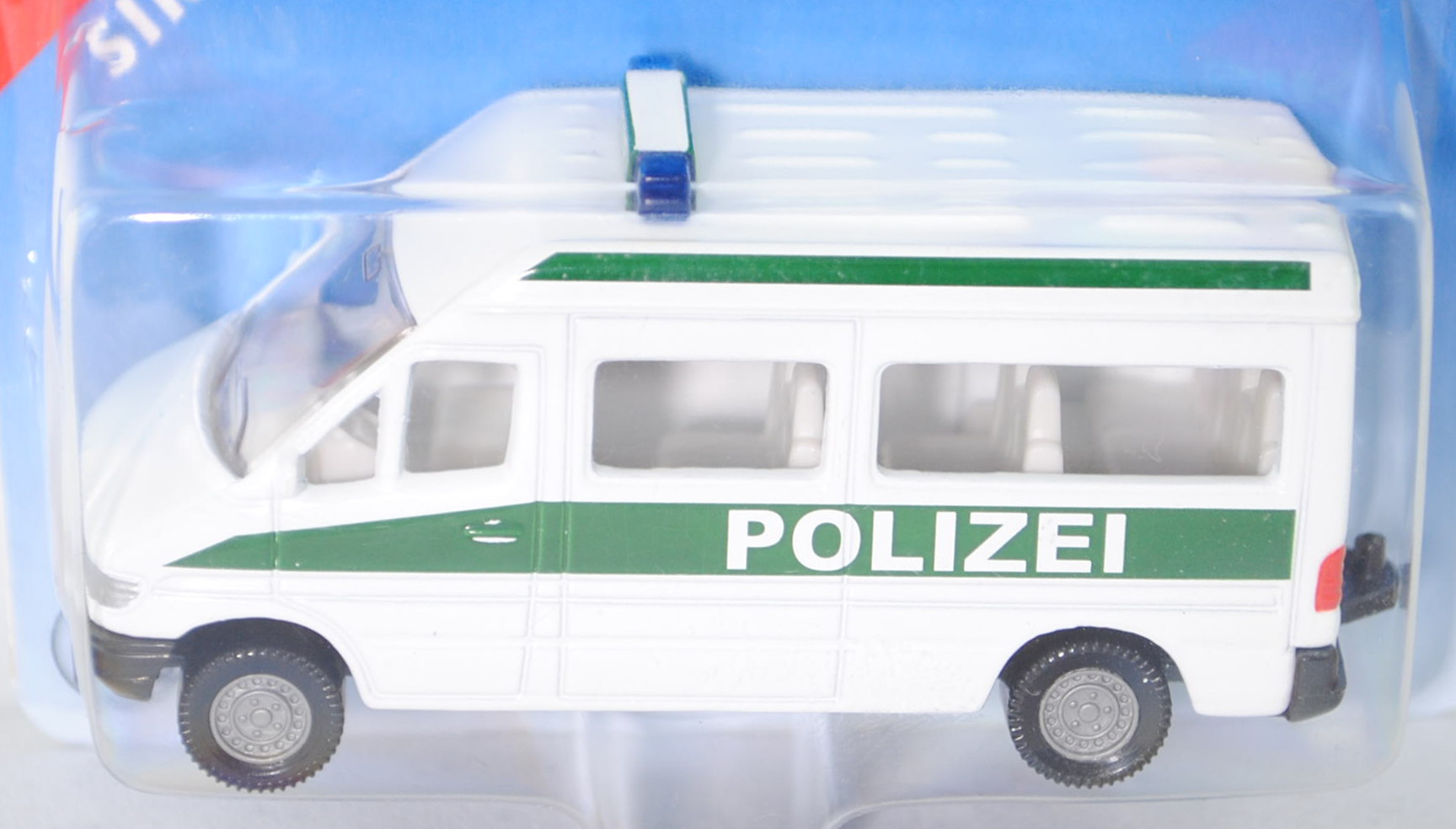 00004 Mercedes-Benz Sprinter (T1N, Baureihe W 901, Modell 1995-2000) Kleinbus Polizeibus, reinweiß,