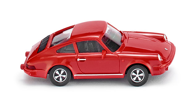 Porsche 911 SC (G-Modell, Modell 1977-1979), rot, Chassis schwarz, Wiking, 1:87, mb