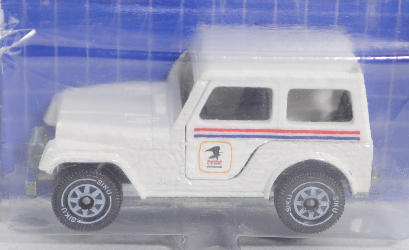 USA Jeep CJ-5, Modell 1979-1983, reinweiß, Verdeck weiß, US-MAIL, USA, B5, P22 (siku® EUROBUILT für