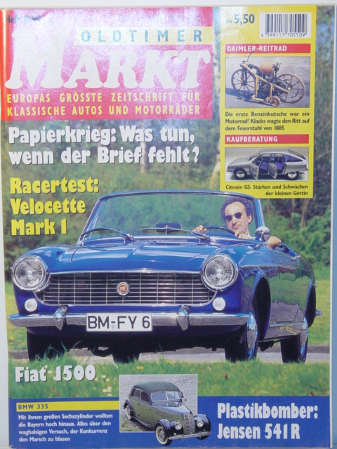 MARKT EUROPAS GRÖSSTE OLDTIMER-ZEITSCHRIFT, Heft 6, Juni 1994