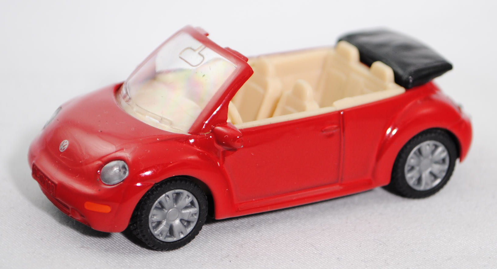 00001 VW New Beetle Cabrio 2.0 (Typ 1Y, Modell 2003-2005), dunkel-verkehrsrot, innen elfenbein, Lenk