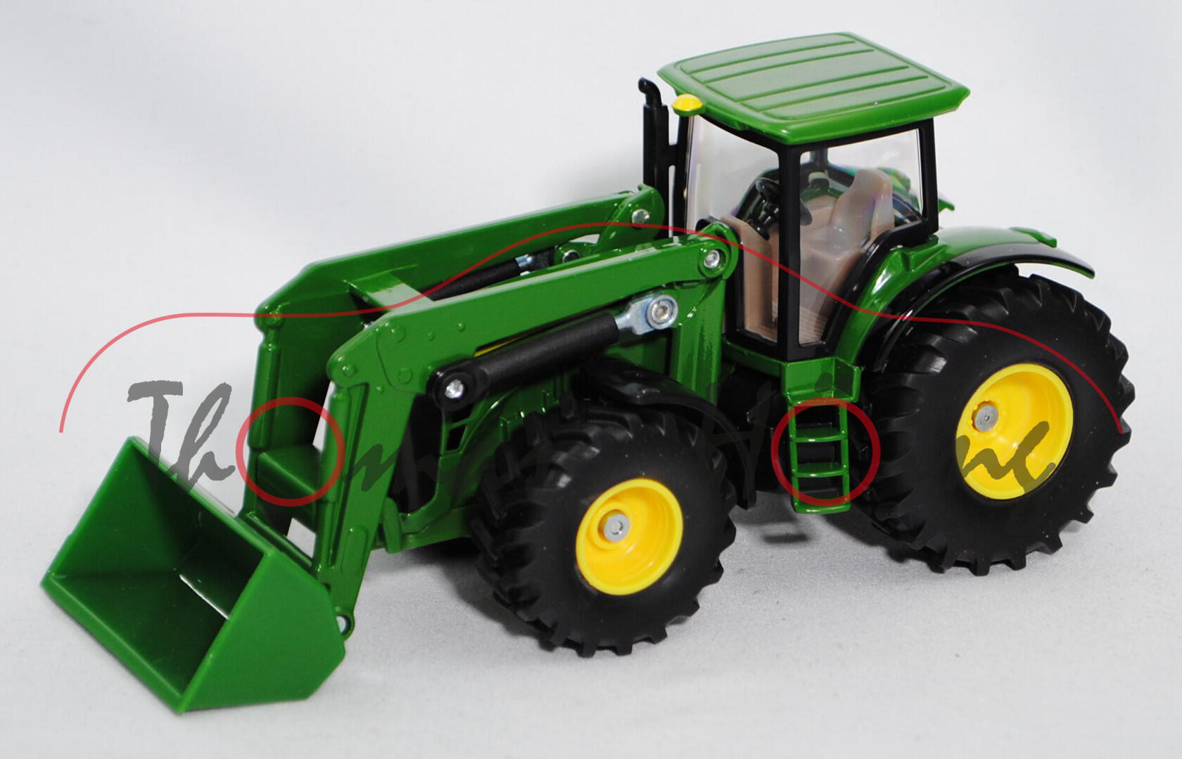 John Deere 8430 mit Frontlader, smaragdgrün/gelb, JOHN DEERE 8430, 1:50, L17mpK