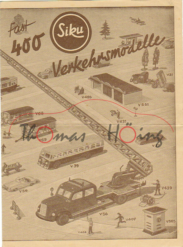 Verbraucherprospekt / Katalog 1957, mit Knickspuren, 8 Seiten, 14,9 x 20,3 cm