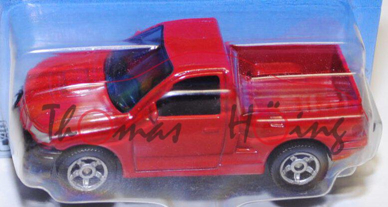 00002 SIKU RANGER (vgl. Ford F-150 TRITON Regular Cab, 11. Generation, Modell 2003-2005), karminrot,