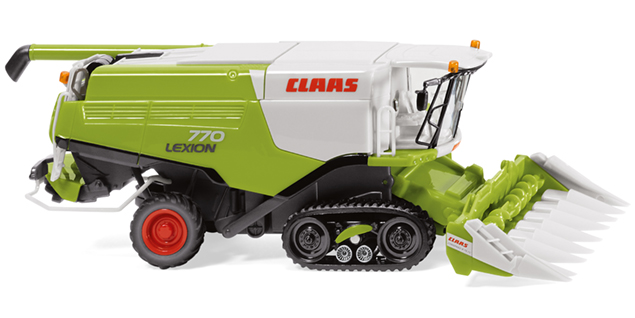 CLAAS LEXION 770 TT Mähdrescher mit CLAAS CONSPEED Maispflücker, claasgrün/grau, Wiking, 1:87, mb