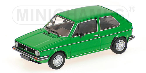 VW Golf I GLS (Typ 17), Modell 1980-1983, Baujahr 1980, santosgrün, Minichamps, 1:43, PC-Box