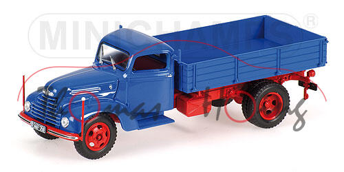 Ford FK 3500 Kipper, Modell 1951-1955, Baujahr 1951, enzianblau/karminrot, Minichamps, 1:43, mb (Lim