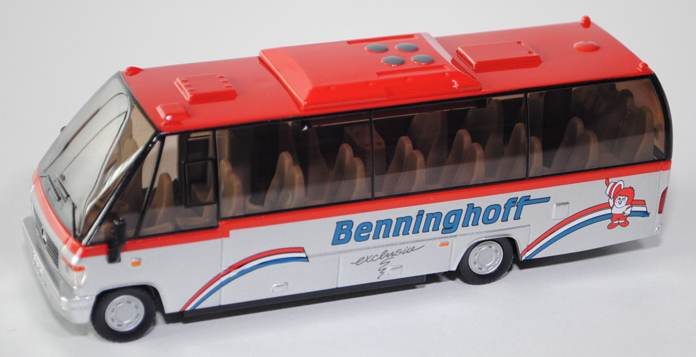 00000 EA TEAMSTAR CITY Reisebus (Typ Midibus, Modell 1998-2004), rot/weißalu, Benninghoff, L17P