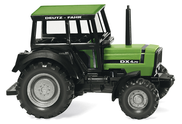 Deutz-Fahr DX 4.70 (Motor: Deutz BF4L913, Modell 1983-1989), gelbgrün/schwarz, Wiking, 1:87, mb