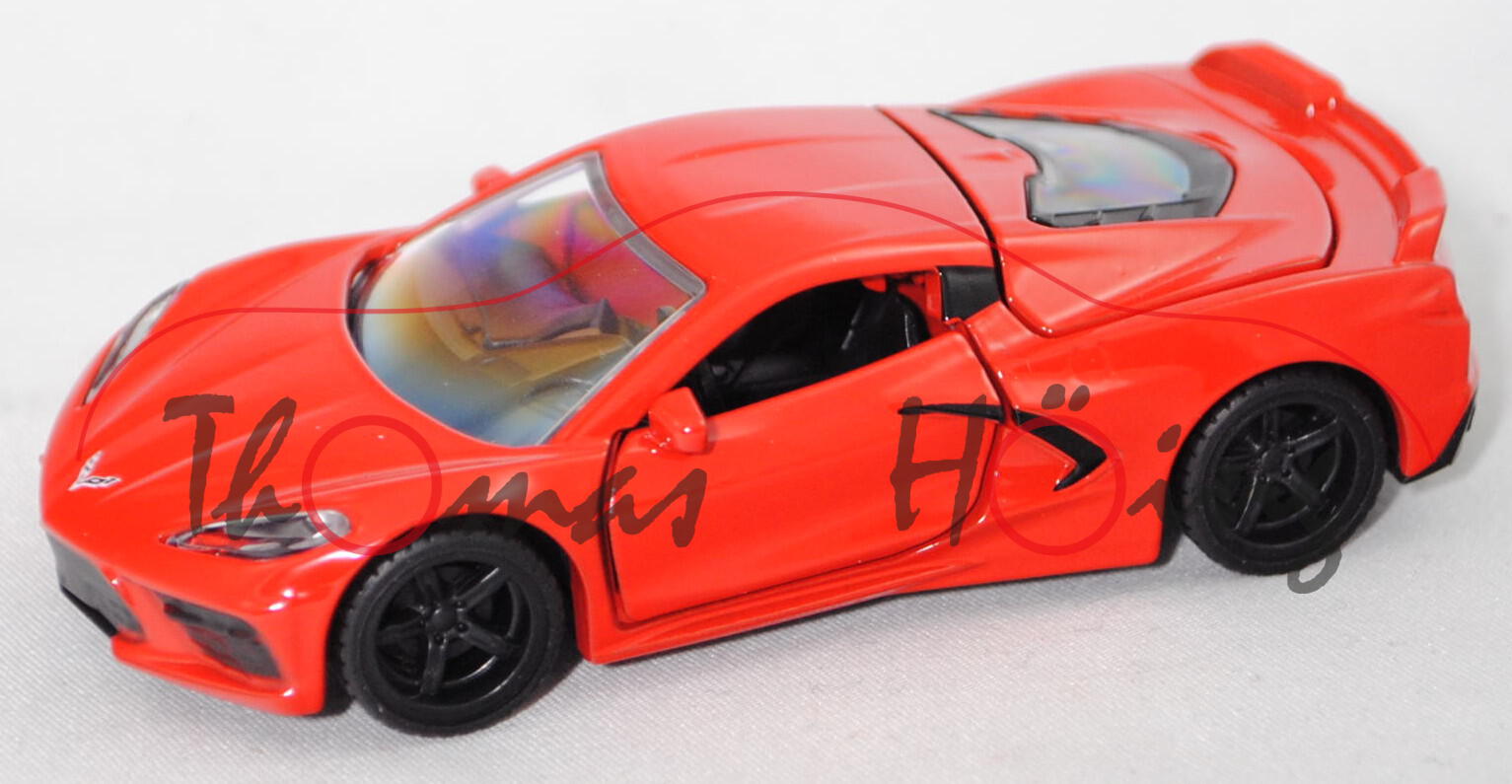 00000 Chevrolet Corvette Stingray Coupé 6.2 V8 2LT (Typ C8, Modell 2021-), rot, SIKU, 1:50, L17mpK