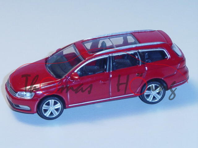 VW Passat Variant (B7, Typ 3C), Modell 2010-, tornadorot, 1:50, Norev, Werbeschachtel