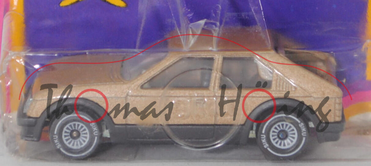 00004 Opel Kadett 1.3 SR (5. Gen., Typ D, Modell 1979-1981), hell-riedbraunmet., SIKU, 1:55, P18 m-