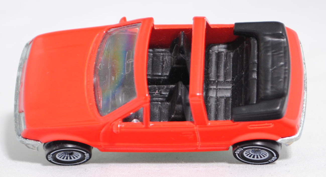 00000 Peugeot 205 CTI 1.6 Cabriolet (1. Generation, 741B, Modell 1986-1988), verkehrsrot, innen schwarz, W-Germ, ohne CE-Zeichen, B4, SIKU SUPER, 1:53, m