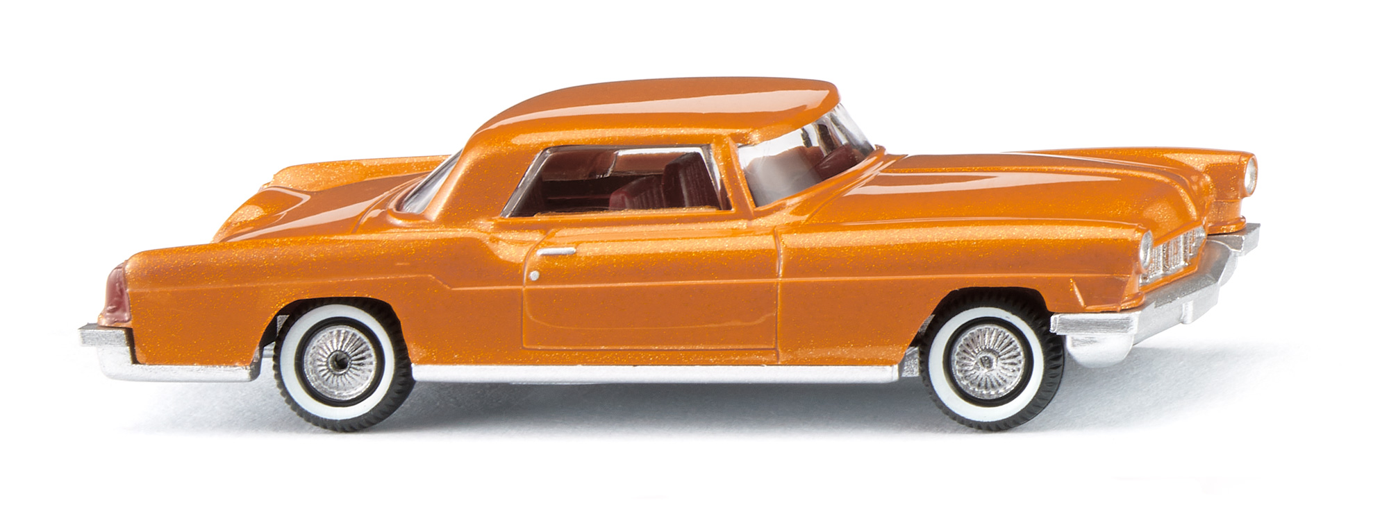 Continental Mark II (1. Generation, interne Baureihenbezeichnung Sports Coupé, Werkscode 60-A, Modell 1955-1957), bright-caramel-metallic, Wiking, 1:87, mb