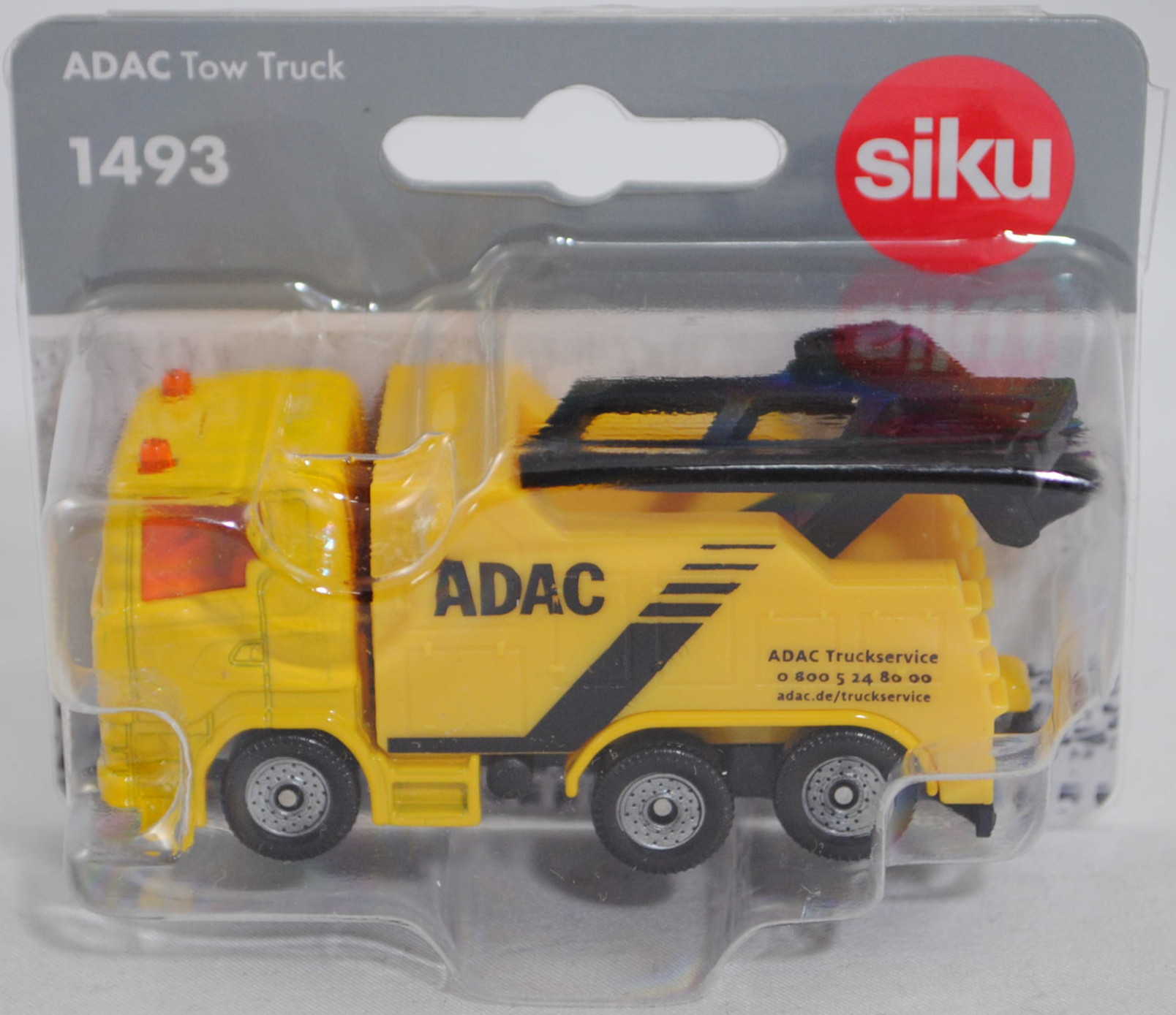 00000 Scania R380 (Scania Serie 5 bzw. PRT-Serie, Typ CR16, Day cab, Modell 2007-2009) ADAC Abschleppwagen, verkehrsgelb, ADAC / ADAC Truckservice, SIKU SUPER, 1:89, P29f