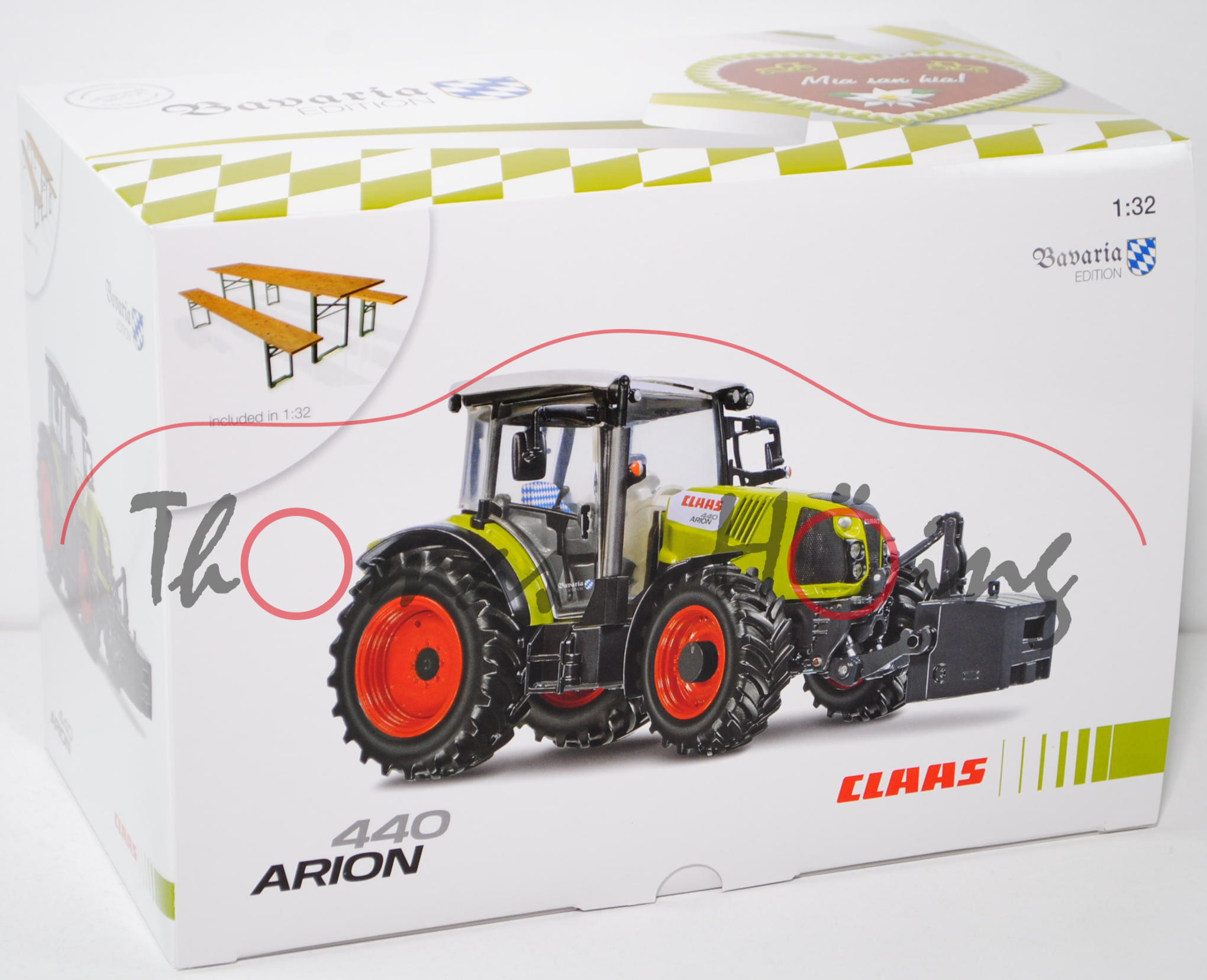 Claas Arion 440 Traktor (Modell 2015-), grauweiß/claasgrün/schwarz