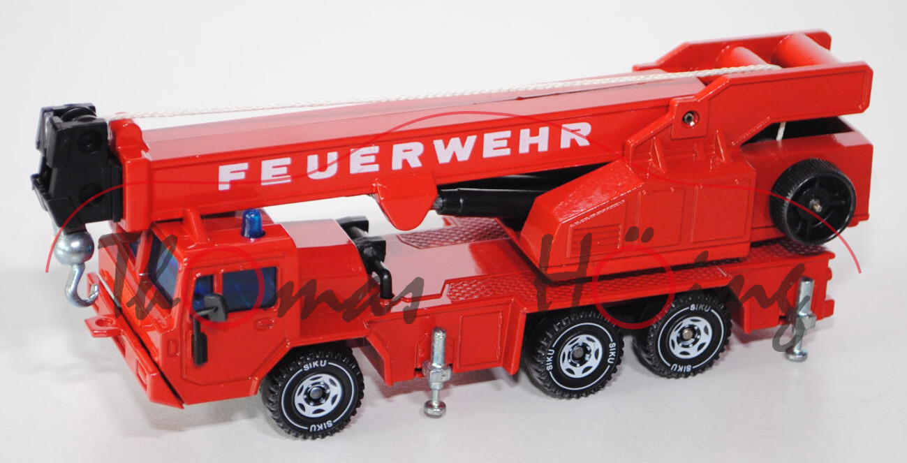 Faun KF 30.31/48 Kranwagen, verkehrsrot, FEUERWEHR, Kordel reinweiß, LKW10, L11a