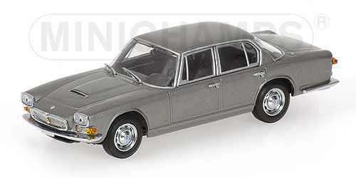 Maserati Quattroporte I, Modell 1963-1966, Grigio Ferro metallizzato, Minichamps, 1:43, PC-Box