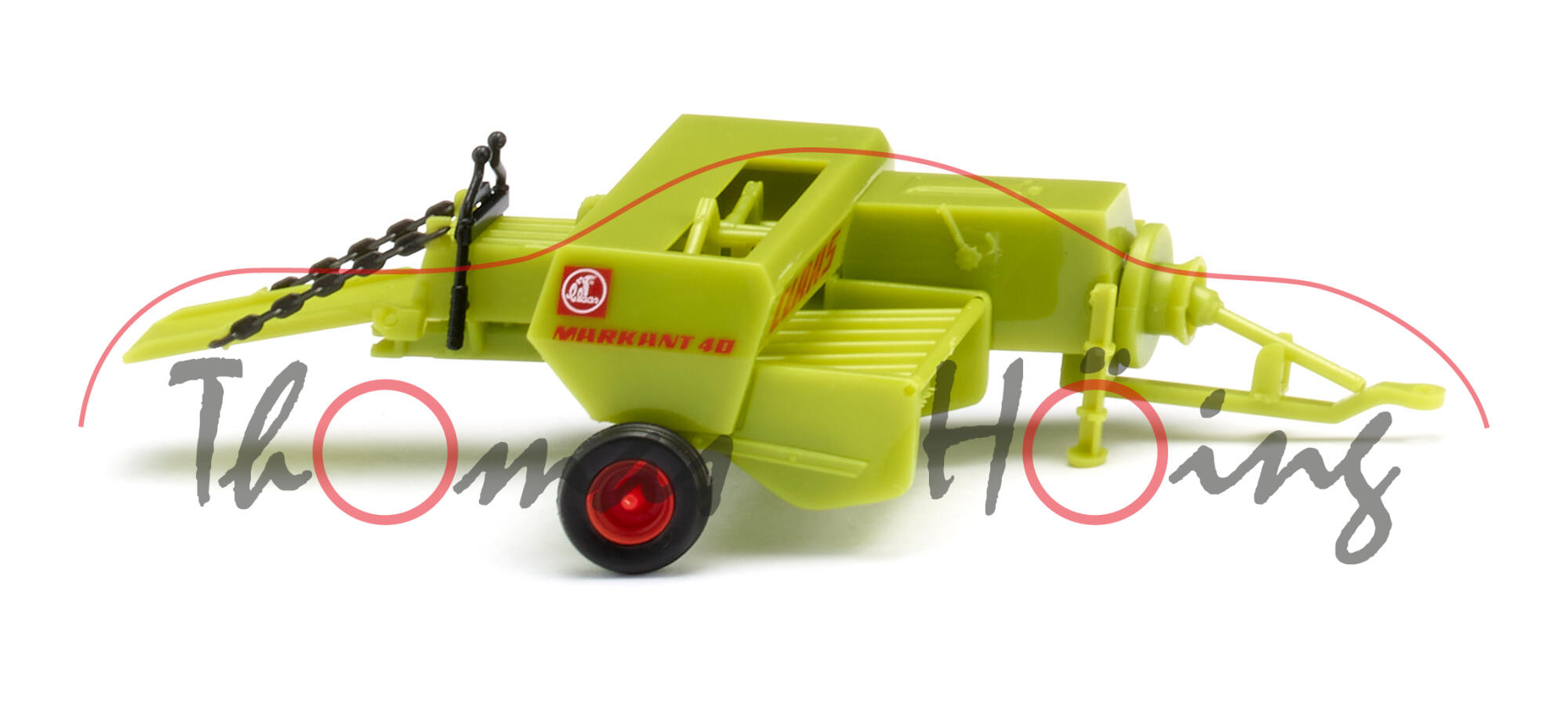 CLAAS MARKANT 40 (Typ Gleitkolben-Hochdruckpresse, Modell 1966-1975) Ballenpresse, claasgrün, Wiking, 1:87, mb