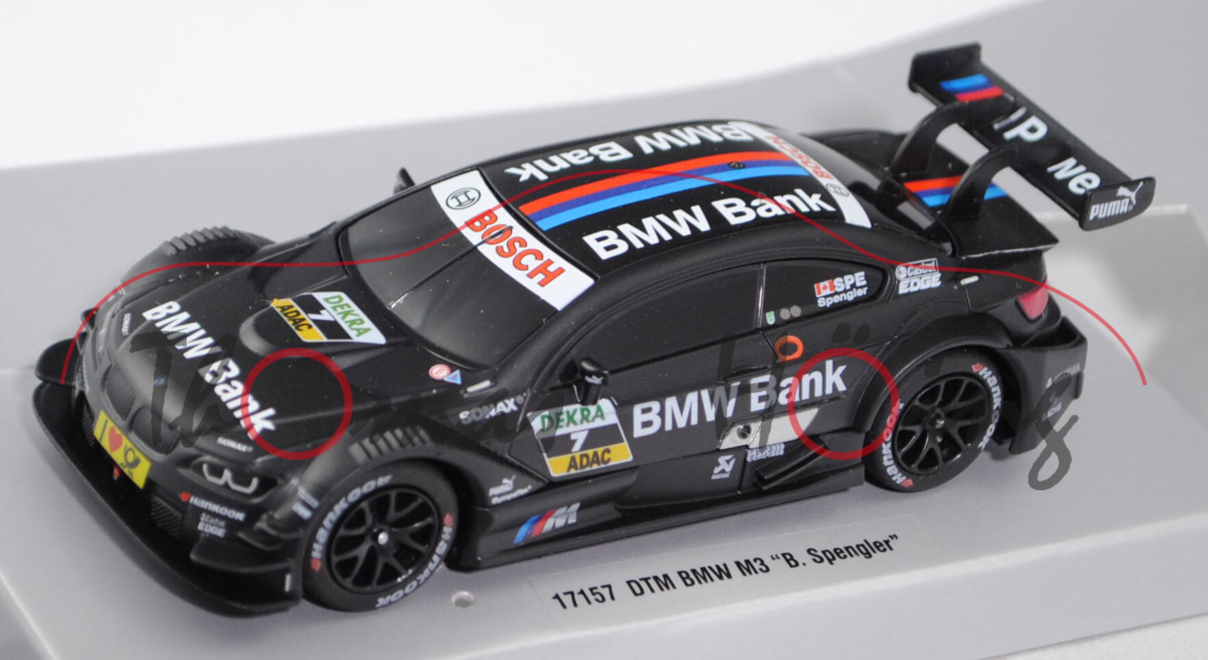 BMW M3 DTM 2012 (Typ E92), mattschwarz, Team: BMW-Team-Schnitzer (Teamwertung: 1. Platz, Herstellerw