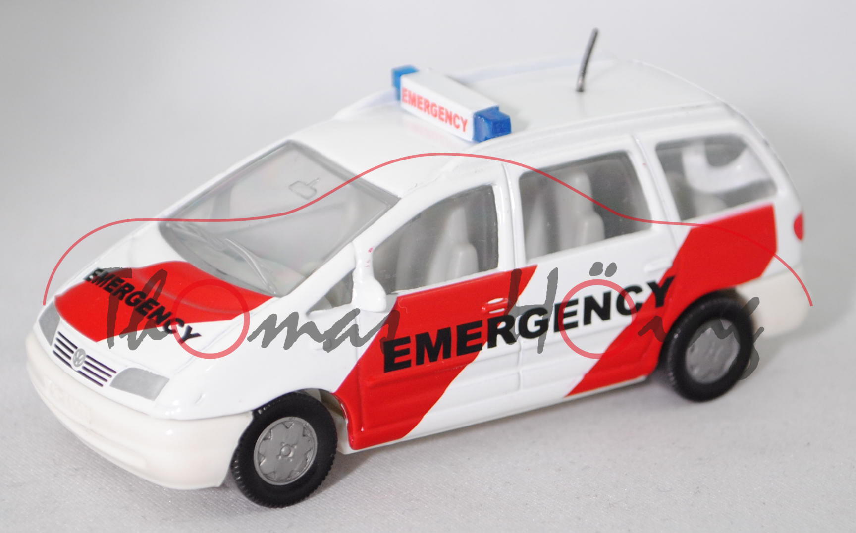 99900 EU VW Sharan I 2.8 VR6 (Typ 7M, Mod. 1995-2000) Rettungswagen, reinweiß, EMERGENCY, Limited