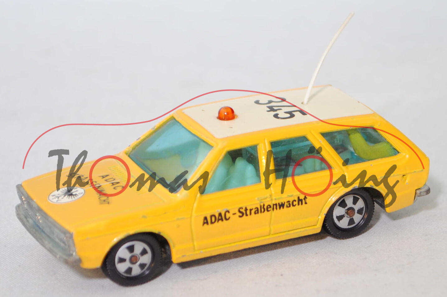 00004 VW Passat Variant LS (B1, Typ 33, Modell 1974-1975) ADAC-Pannenhilfe, kadmiumgelb, ADAC / STRASSENWACHT, Germ, R9, SIKU, 1:55, m-