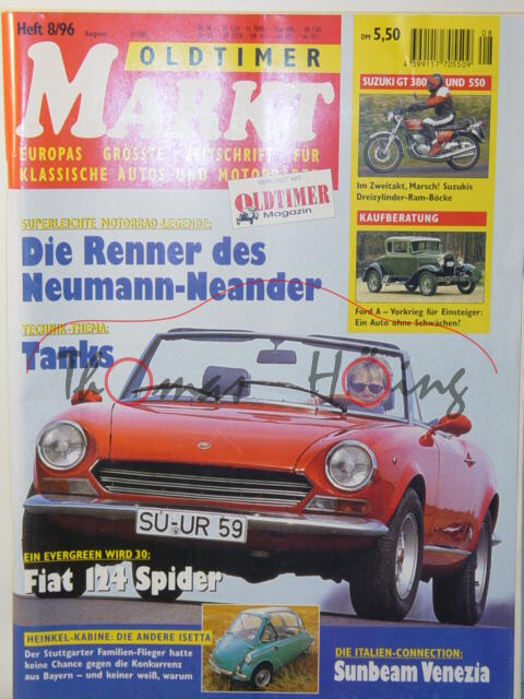 MARKT EUROPAS GRÖSSTE OLDTIMER-ZEITSCHRIFT, Heft 8, August 1996