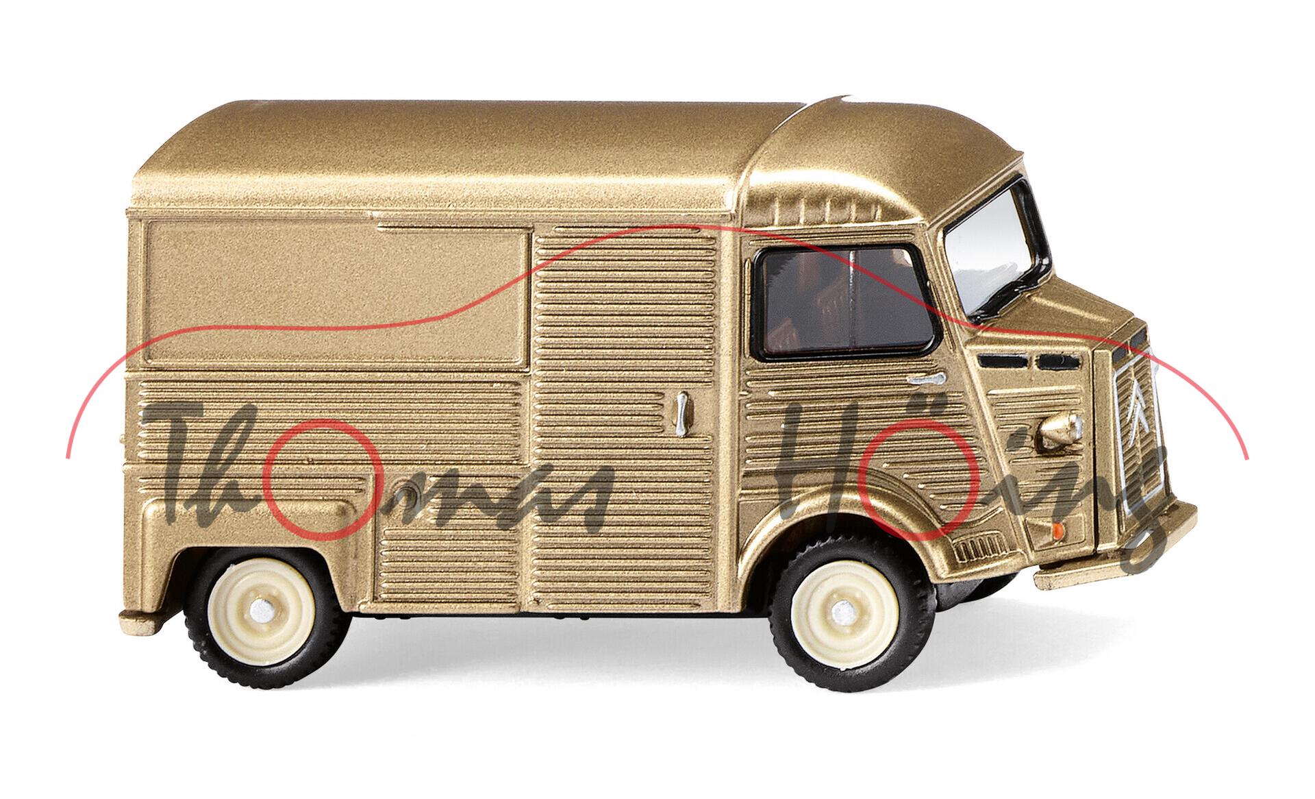 Citroen Typ HY (Modell 1948-1981, Baujahr 1948) Kastenwagen, perlbeige-metallic, Wiking, 1:87, mb